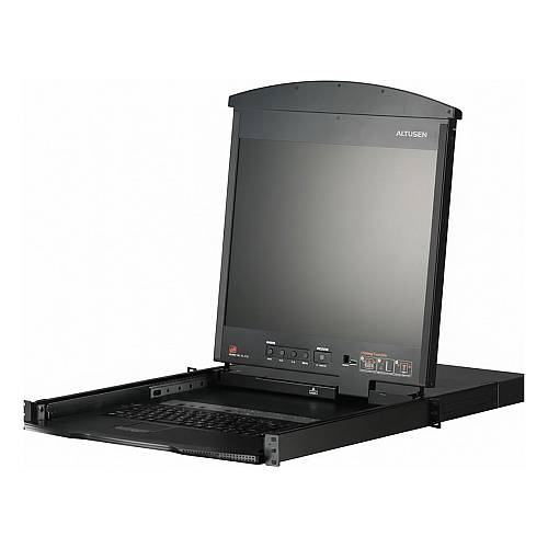 ATEN KL1508AM KVM-Switch 43cm TFT VGA PS/2-USB ber Kat 5 8 Port D