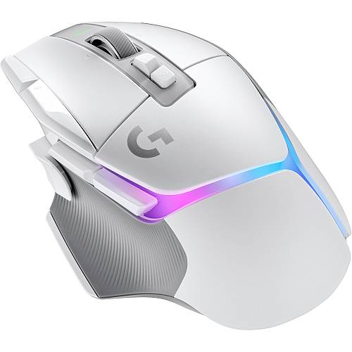 LOGITECH G G502 X PLUS Mouse optical wireless 2.4 GHz USB LOGITECH LIGHTSPEED receiver white