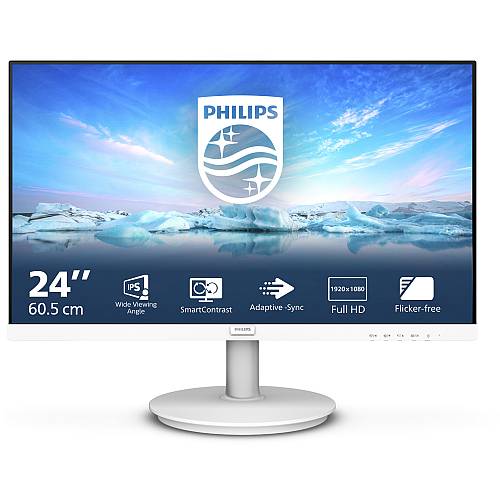 Philips 60.5cm (23.8) 241V8AW 16:09 HDMI IPS 100Hz white retail