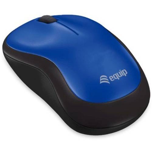Equip Optische Maus kabellos USB Komfort R+L blau