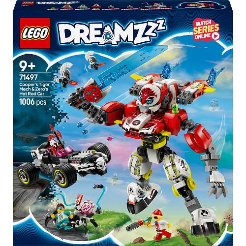 LEGO 71497 DREAMZzz Coopers Tiger-Mech und Zeros Hot Rod Auto