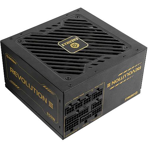 850W Enermax Power Supply 850W Revolution3 80+ Gold Black FULLMOD
