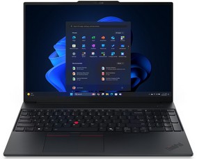 Lenovo Notebook Thinkpad E16 G3, Intel Ultra 7 255H, 2-5.1ghz/24mb, 16C, Ai 13TOPS, 16GB, 1TB SSD, Intel Arc 140T, 16 Wuxga 1920x1200 Ips 300NITS Ag 60hz, WIFI6E, BT, Lan, Usb-a, Usb-c, USB4, Hdmi, Dos, 3YW, Black