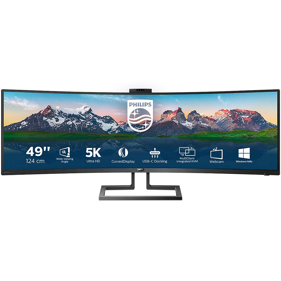 Philips 124.0cm(48.8) 499P9H 32:09 2xHDMI+DP+USB-C WebCam