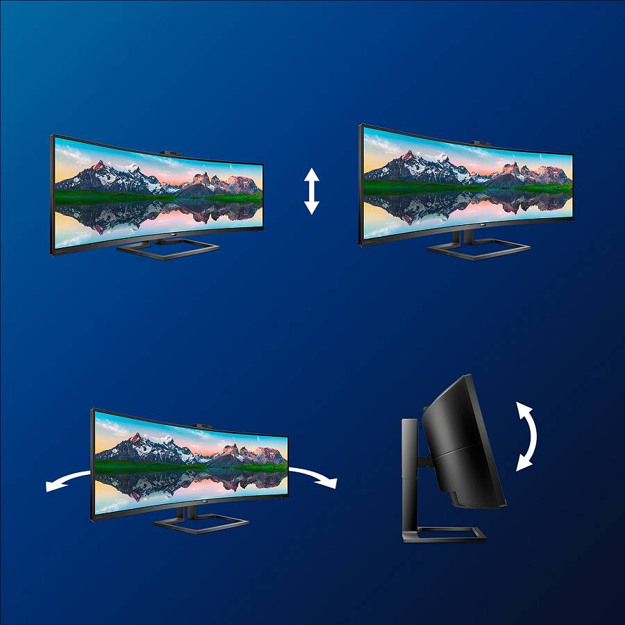 Philips 124.0cm(48.8) 499P9H 32:09 2xHDMI+DP+USB-C WebCam