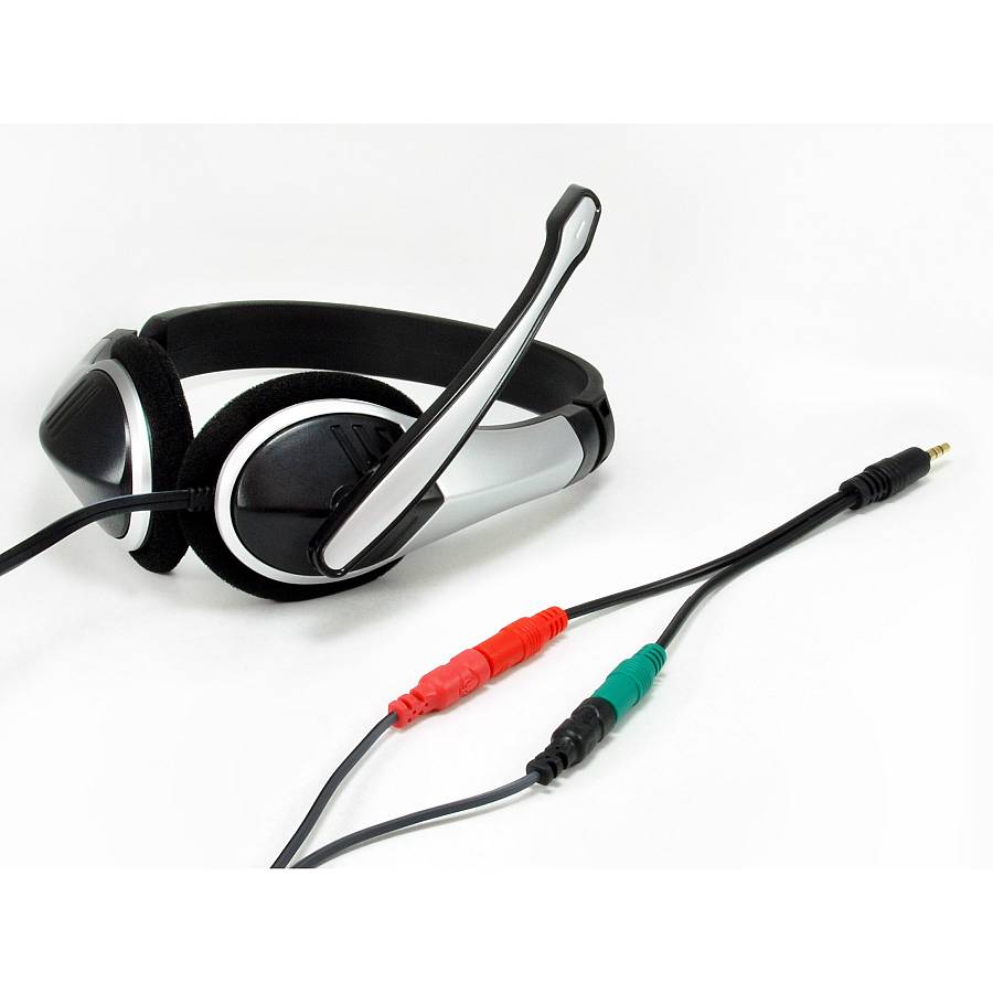 Equip Audio Cable 3.5mm 1x/2x St/Bu 0.15m Y-Cable