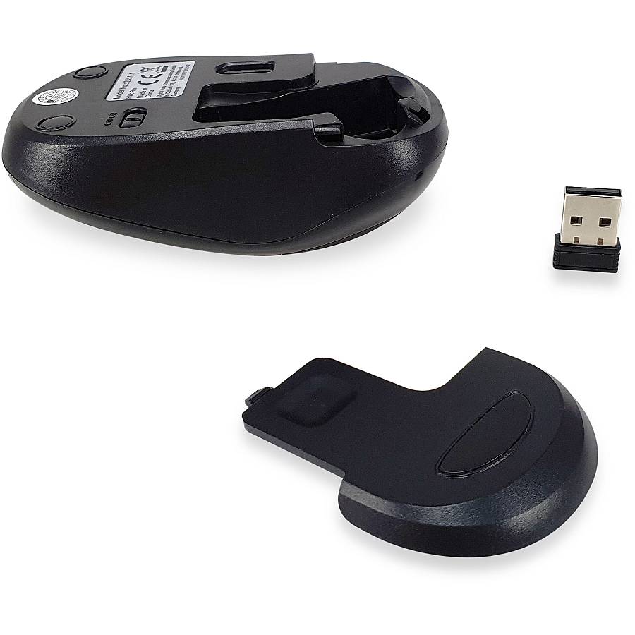 Equip Optische Maus kabellos USB Komfort R+L black