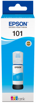 Epson Ink Bottle Cyan 101, 1 X 70.0 Ml, 6K Pages, For Its 4 Clr, L4150, L4160, L6160, L6170, L6190, L14150, L6276, L4266, L4260, L6260, L6270, L6290