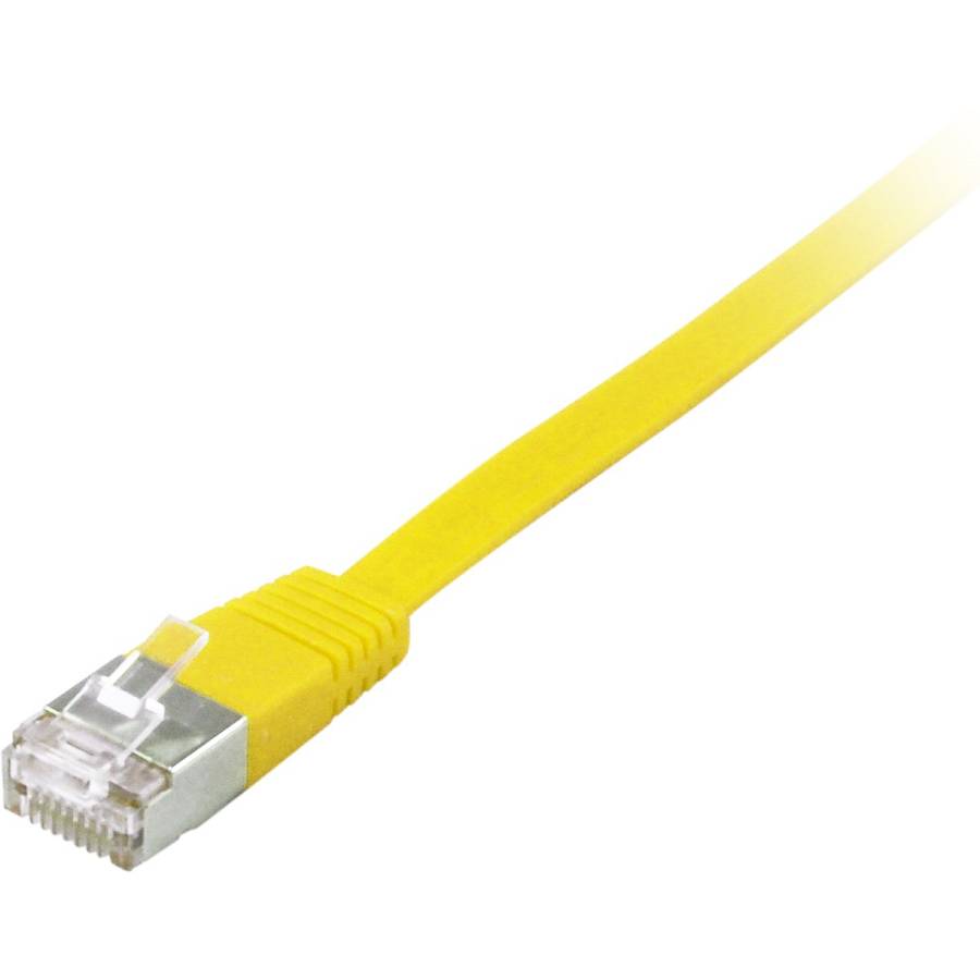Equip Patchkabel Cat6A U/FTP 2xRJ45 1.00m yellow Flach LSZH Polybeutel