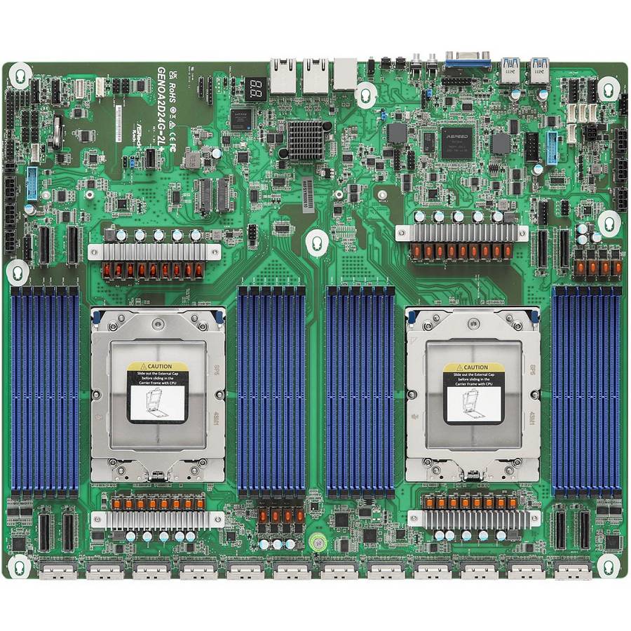 ASRock Mainboard GENOA2D24G-2L+ Proprietary Dual Sockel SP5 Single