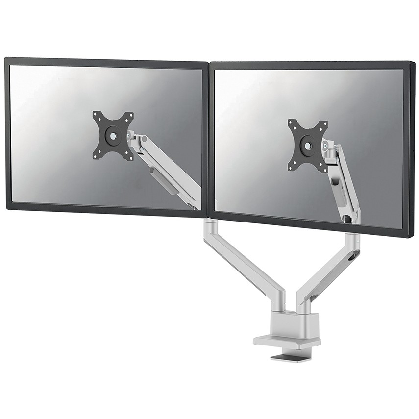 Neomounts DS70-250SL2 Tischhalterung für 2 Monitore bis 81cm 32 9KG silver