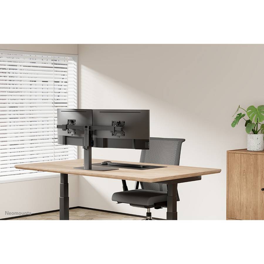 Neomounts FPMA-D865DBLACK Tischhalterung für zwei Flachbildschirme bis 27 (69 cm)