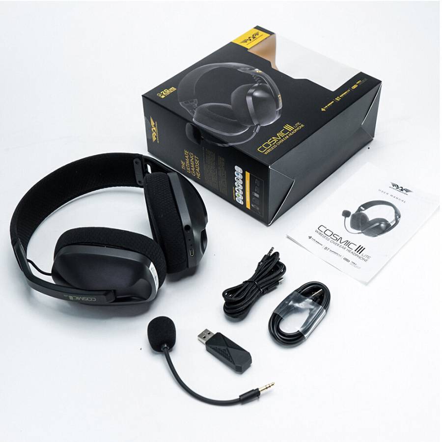 Armaggeddon COSMIC-III LITE Gaming Headset USB+3.5mm+2.4G+BT Fabric Black