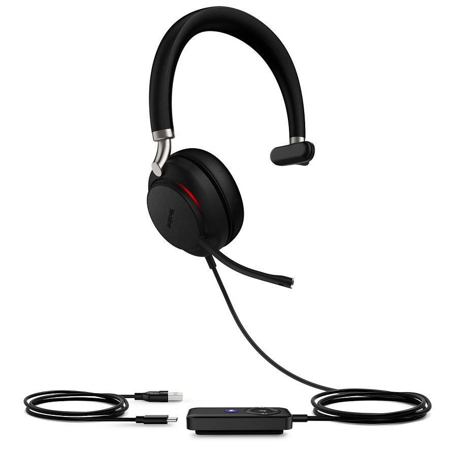 Yealink Headset Wired USB Dual-Mic Noice Cancelling USB-A with Bluetooth UH38 Mono Teams