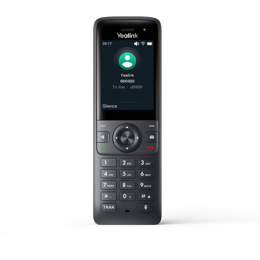 Yealink IP Phone Cordless Wi-Fi 6 Handset Roaming Dual Band with Bluetooth AX83H
