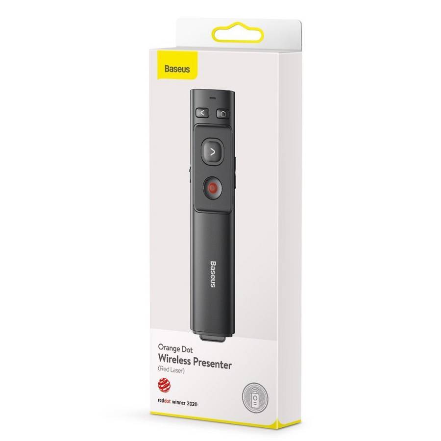 Baseus OrangeDot Wireless Laser Presenter Grey
