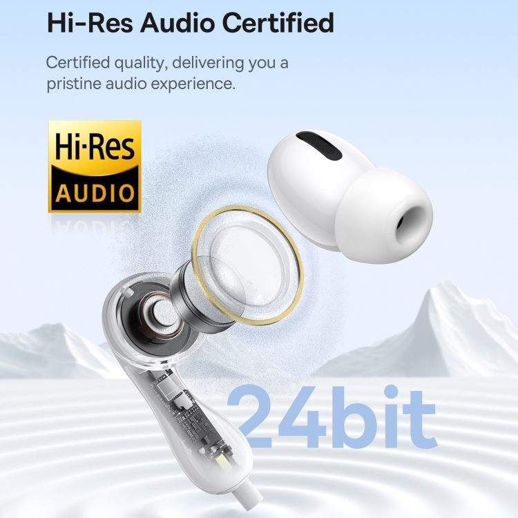 Baseus Headphones In Ear Wired Type C HiRes CZ20 White