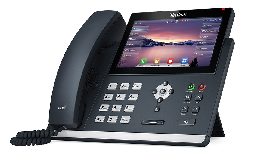 Yealink IP Phone Desktop PoE 4.3 Gigabit, USB, Expansion, Color Touch Screen T48U