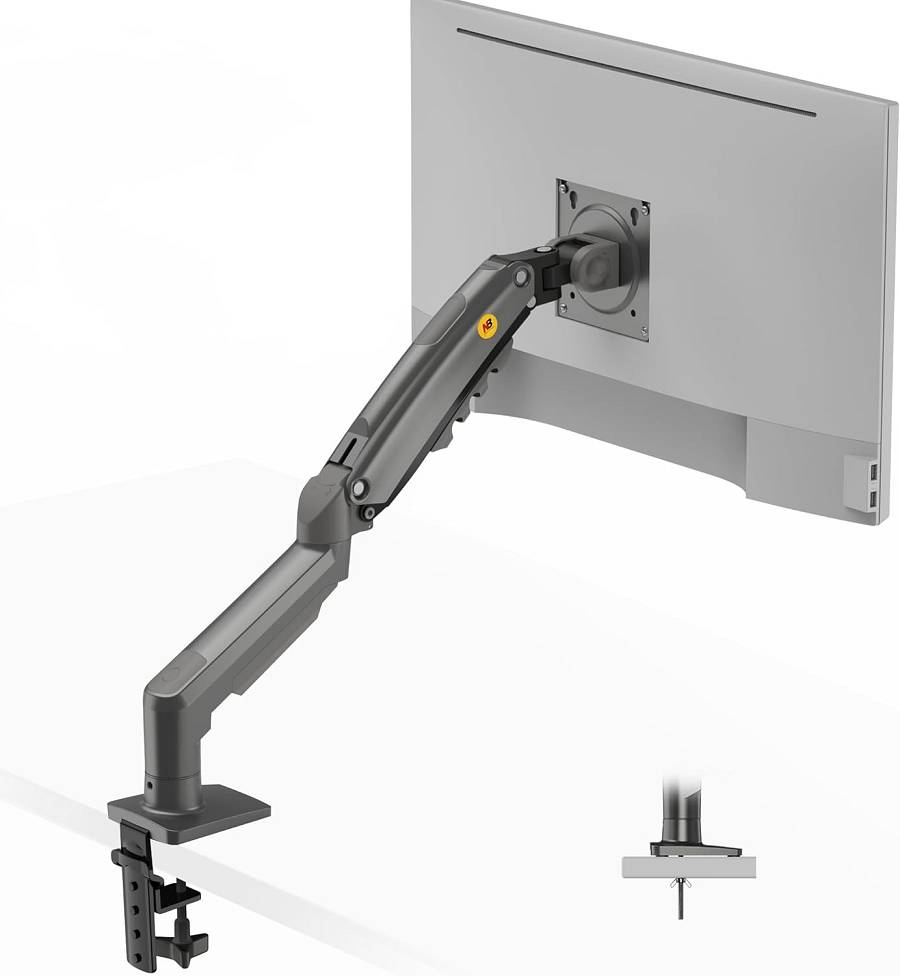 NBMounts F80 Single Arm Gas Desk Monitor Mount (updated version)