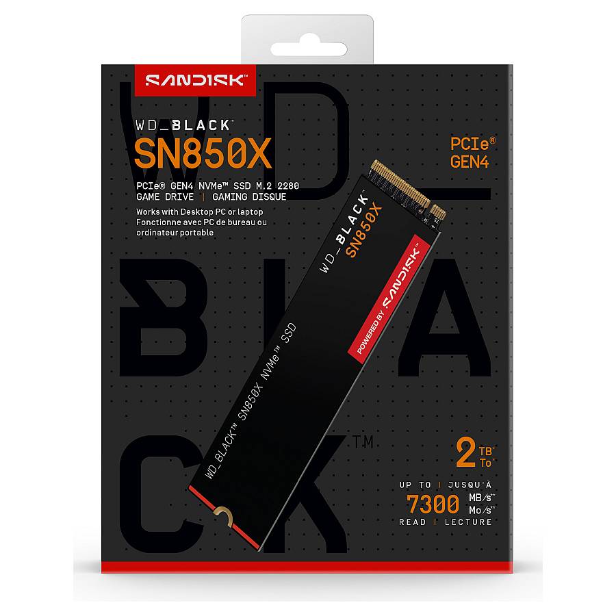 M.2 2TB WD Black SN850X NVMe PCIe 4.0 x 4