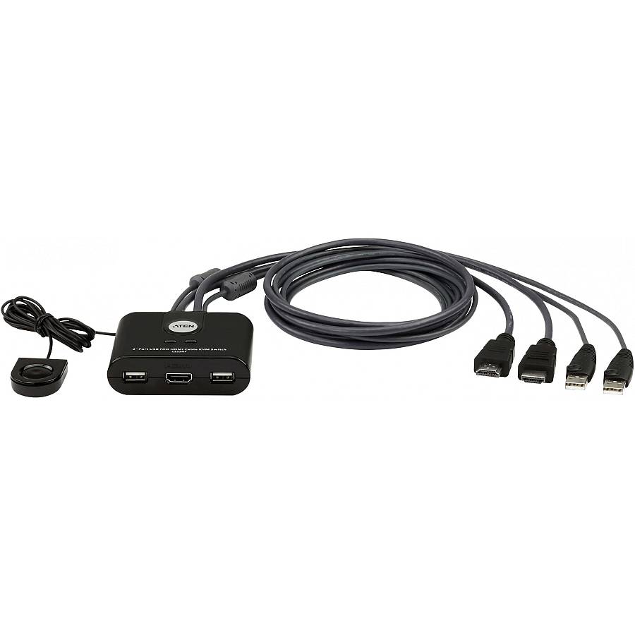 ATEN CS22HF USB FHD HDMI Kabel Switch 2-Port