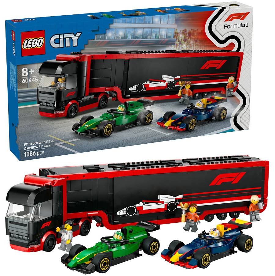 LEGO City - F1 Transporter mit RB20 & AMR24 Rennautos