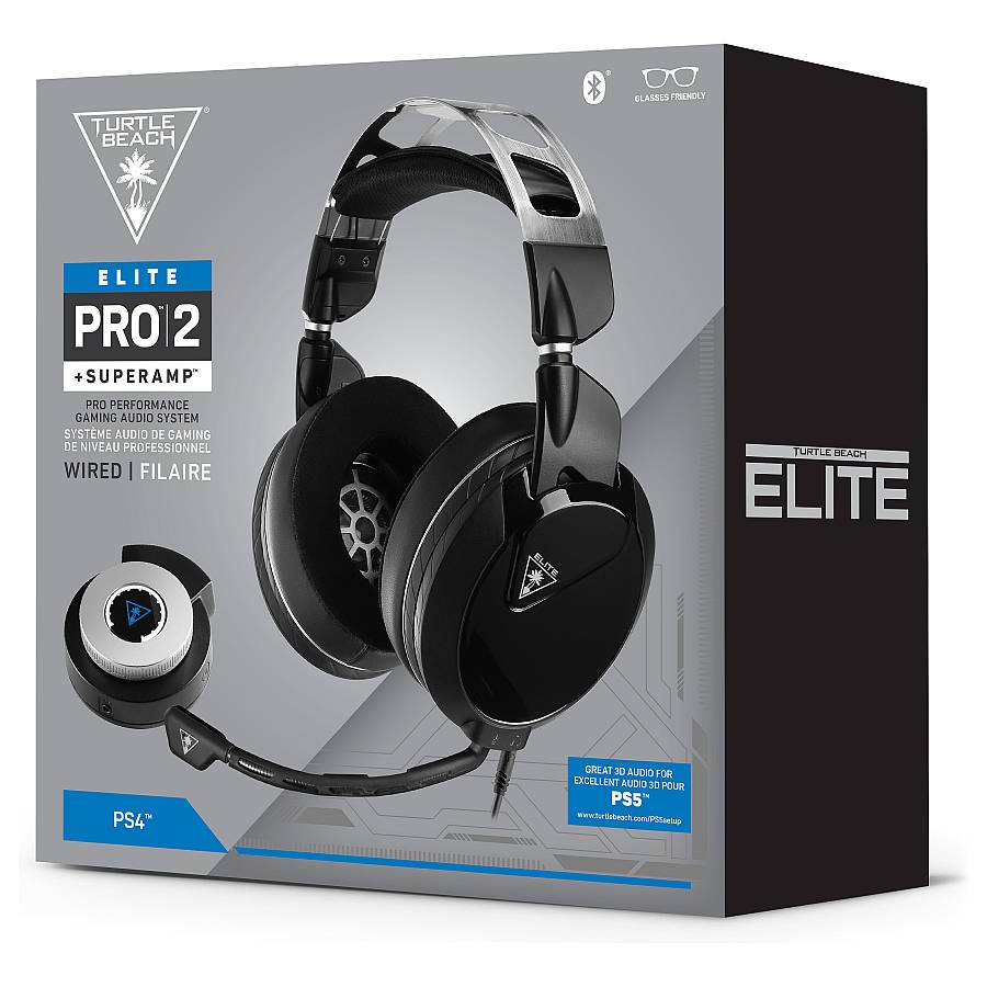 Turtle Beach Set Elite Pro 2 + Super Amp Set. black